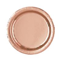 Rose Gold Foil Plates 9