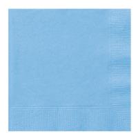 Powder Blue Beverage Napkins - Pack of 20