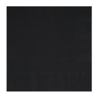 Midnight Black Beverage Napkins - Pack of 20