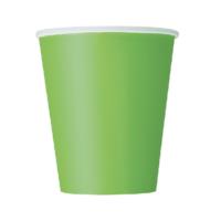 Lime Green Cups 9oz - Pack of 14