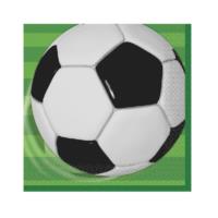 3D Football Soccer Lunch Napkins - Pack of 16