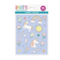 Dainty Unicorn Sticker Sheets - Pack Of 4
