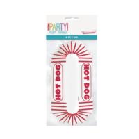 Paper Hot Dog Trays - Pack Of 8