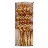 Gold Swirly Candles