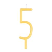Slim Number 5 Candle