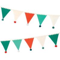Christmas Pompom Flag Garland
