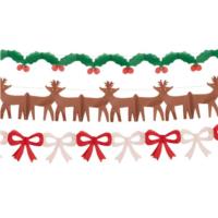 Tissue Paper Christmas Garlands
