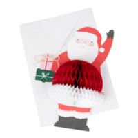 Honeycomb Santa Stand Up Card