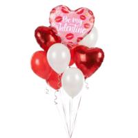 Heart Be My Valentine Kisses Balloon bouquets