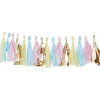 Pastel & Gold Tassel Garland