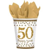 50th Gold Wedding Anniversary Cups