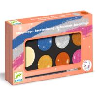 Palette 6 Colours Metallic Face Paint Set