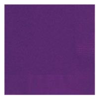 Deep Purple Beverage Napkin - Pack of 20