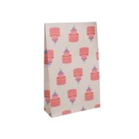 Cake Print Block Bottom Paper Bags