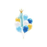 First Birthday Balloon Set  Blue