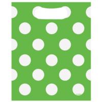 Lime Green Polka Party Loot Bags