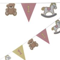 1st Birthday Bunting Pink