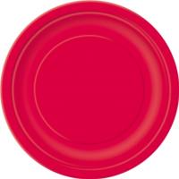 Ruby Red Round Plate 9