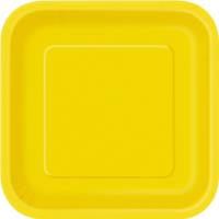 Sunflower Yellow Square Plate 9