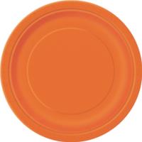 Pumpkin Orange Round Plate 7