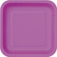 Pretty Purple Square Plate 7