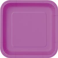 Pretty Purple Square Plate 9