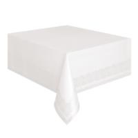 White Paper Poly Table Cover