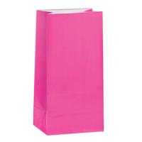 Hot Pink Paper Party Bags