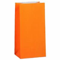 Orange Paper Party Bags