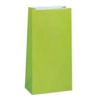 Lime Green Paper Party Bags