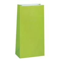 Lime Green Paper Party Bags