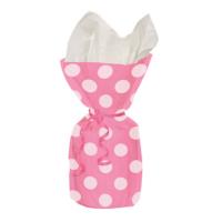 Hot Pink Dots Cello Bags