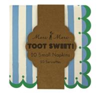 Toot Sweet Blue Small Napkins