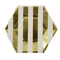 Toot Sweet Gold Stripe Plate