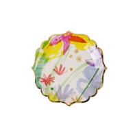 TS Painted Flowers Canape Plate