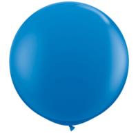 Round Dark Blue Balloon 36