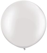 Round White Balloon 36