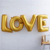Giant Gold Love Balloon