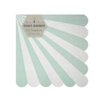 Toot Sweet Aqua Stripe Small Napkin