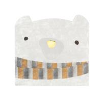 Nordic Christmas Bear Shaped Napkins