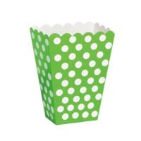 8 Lime Green Treat Boxes