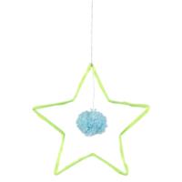 Wire & Wool Star Decoration