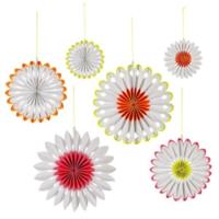 Neon Pinwheel Decorations