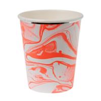 Marble Orange Cup