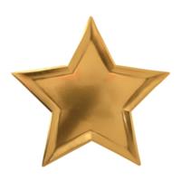 Star Gold Foil Plate
