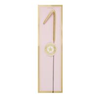 Gold Sparkler Candle - Number 1