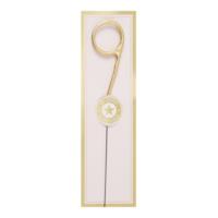 Gold Sparkler Candle - Number 9