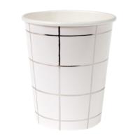 Silver Grid Party Cup
