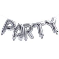 Silver Party Balloon Bunting