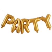 Gold Party Balloon Bunting